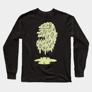 Oozing Zombie Head Long Sleeve T-Shirt